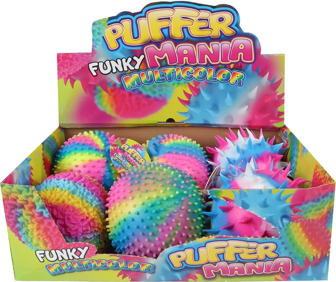 VAN MANEN Pufferbal Funky Mania 18cm - Meerkleurig - afbeelding 4 van 6