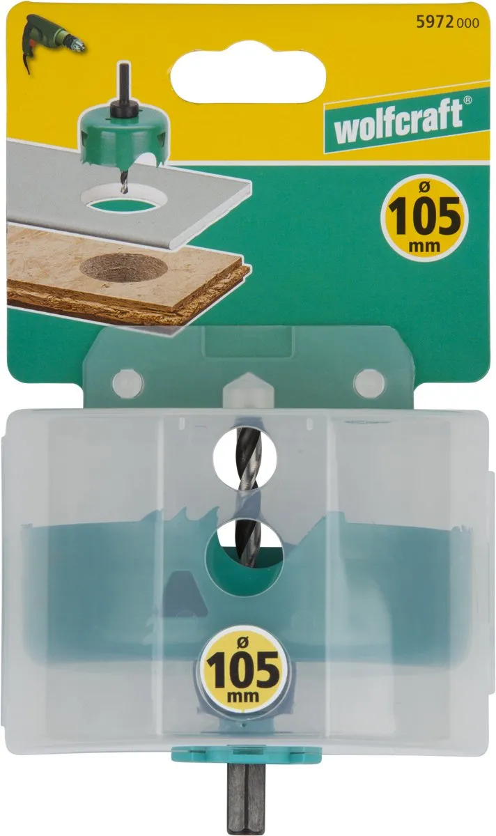 Wolfcraft Carbonstalen Gatenzaag Ø105mm 5972000