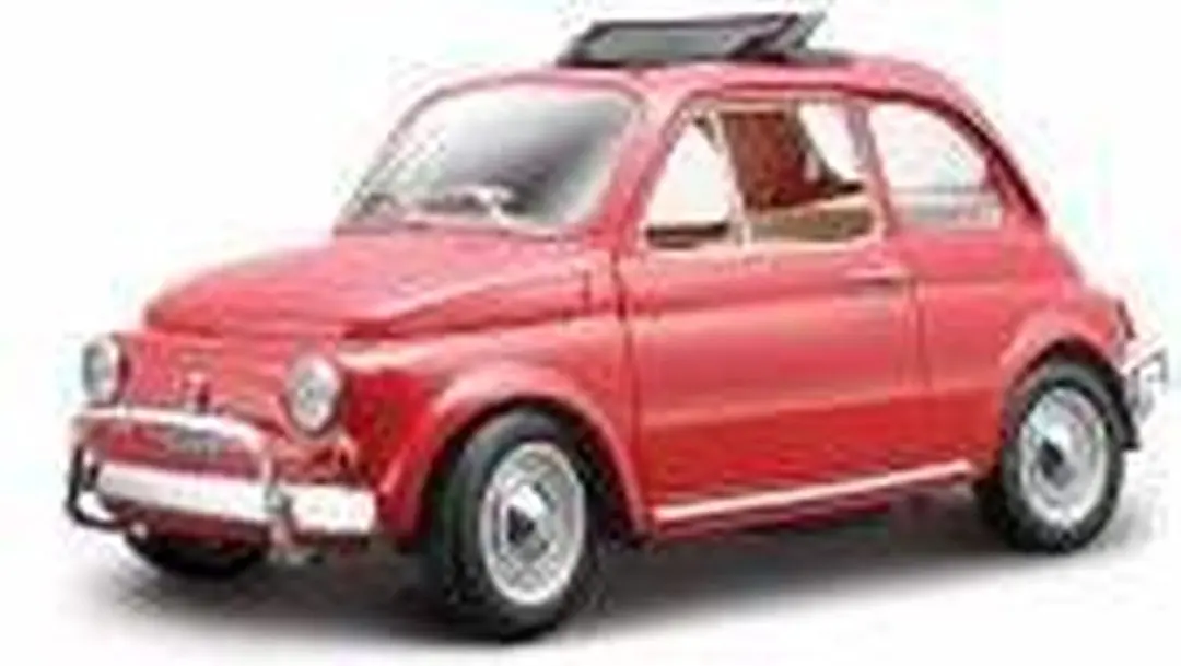 Bburago Fiat 500L 1965 - Rood - afbeelding 3 van 4