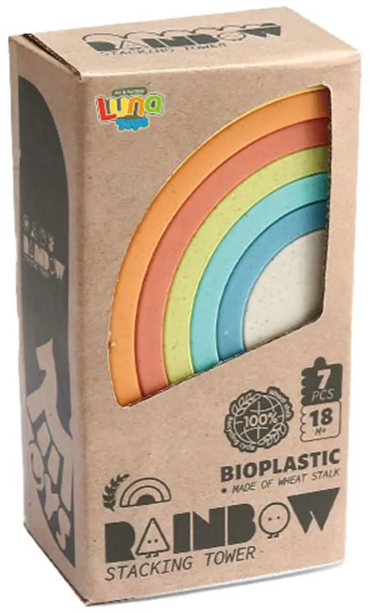 Luna Toys Stapeltoren Regenboog