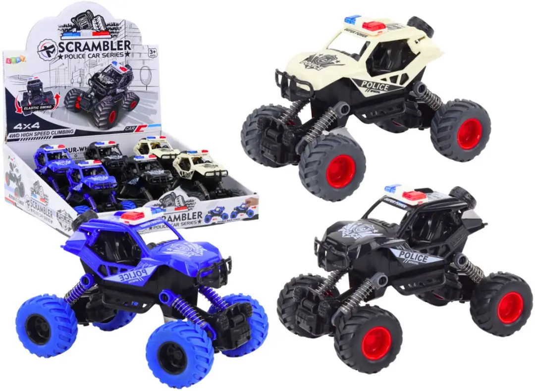 Lean Toys Politieauto Friction Drive