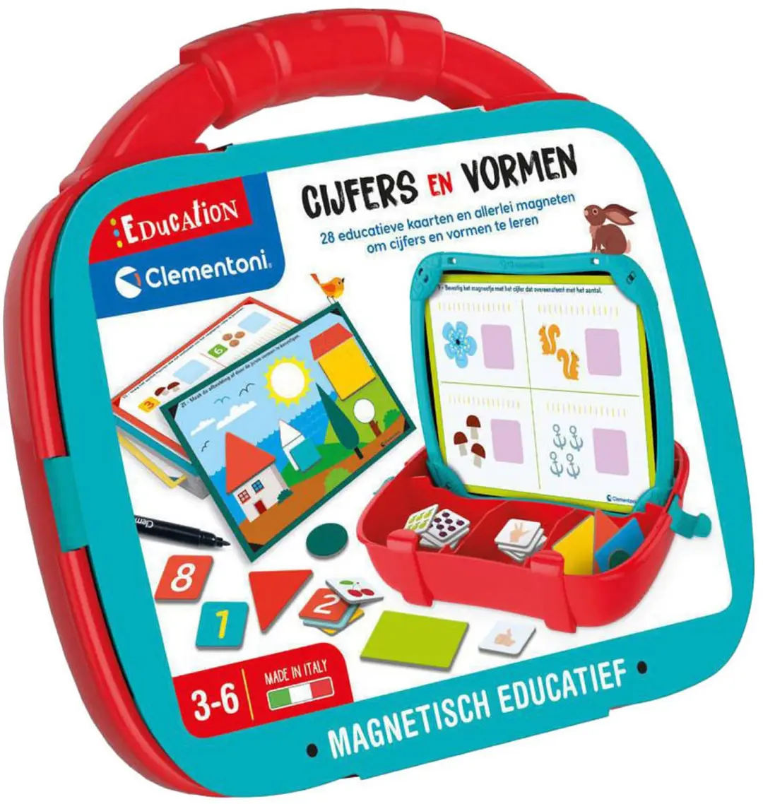 Clementoni Education Magnetische Koffer Cijfers en Vormen.