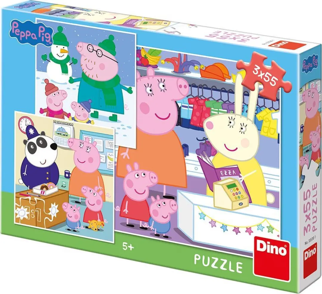 Dino Peppa Pig puzzelset