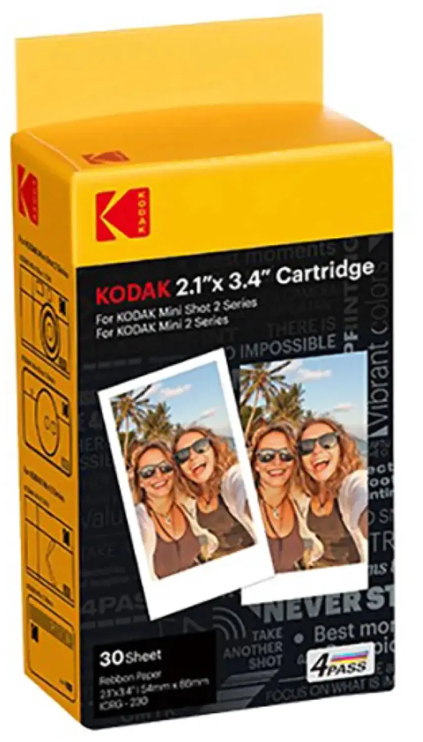 Kodak 4pass 2.1 X 3.4 Fotopapier Geel