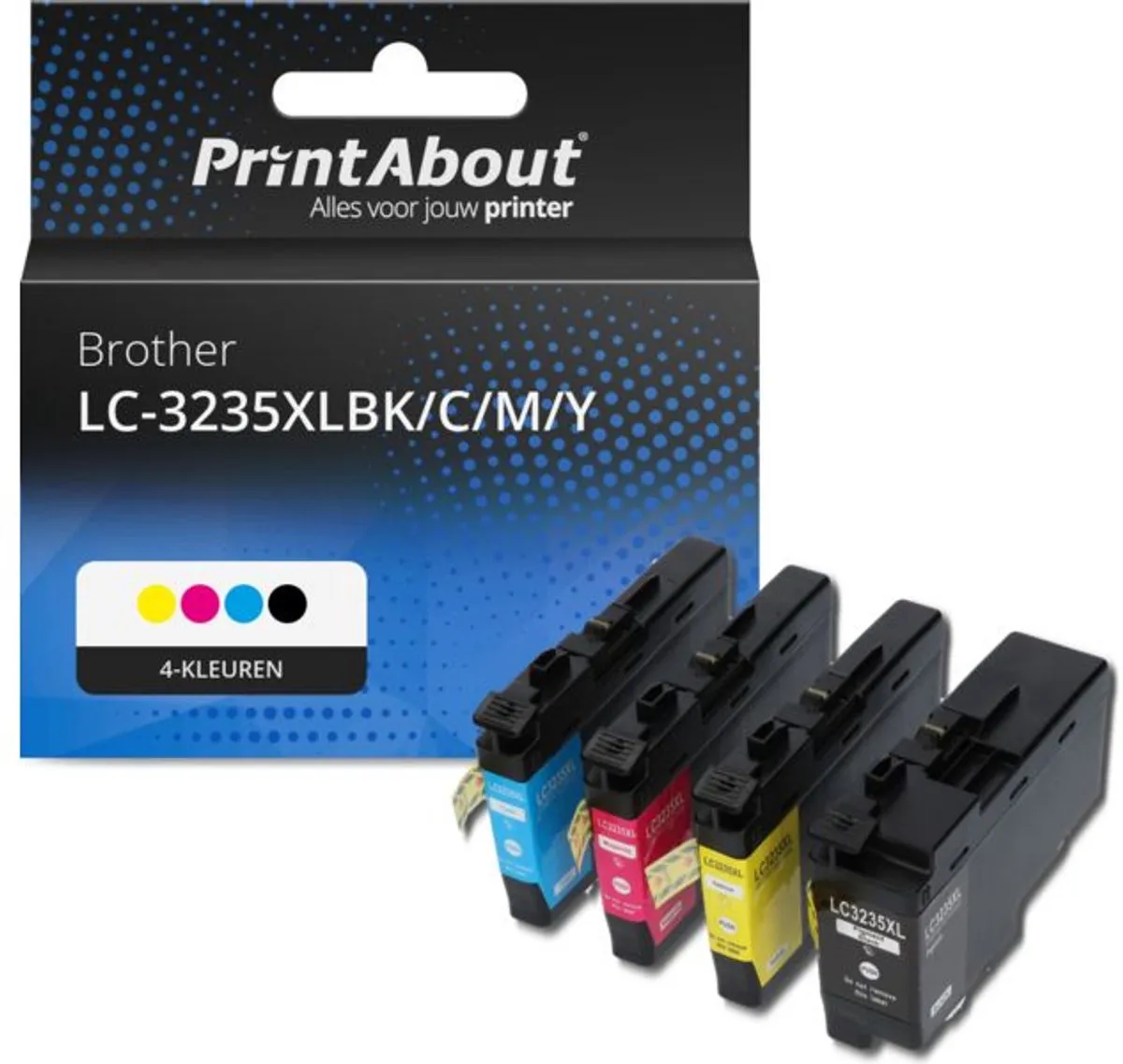 PrintAbout Huismerk LC-3235XLBK/C/M/Y Inktcartridges