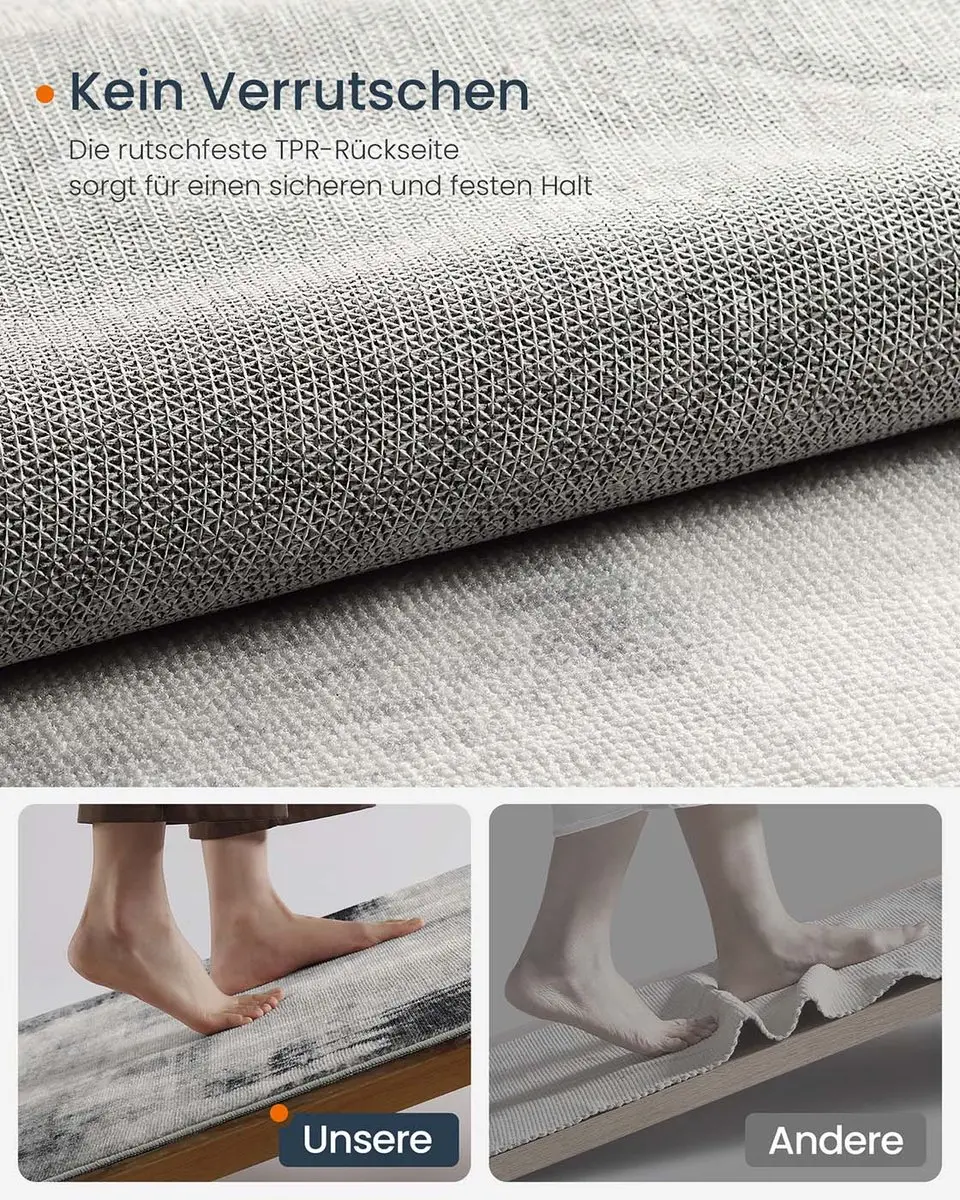 Songmics Tapijt 200x300cm - Duifgrijs - afbeelding 4 van 6