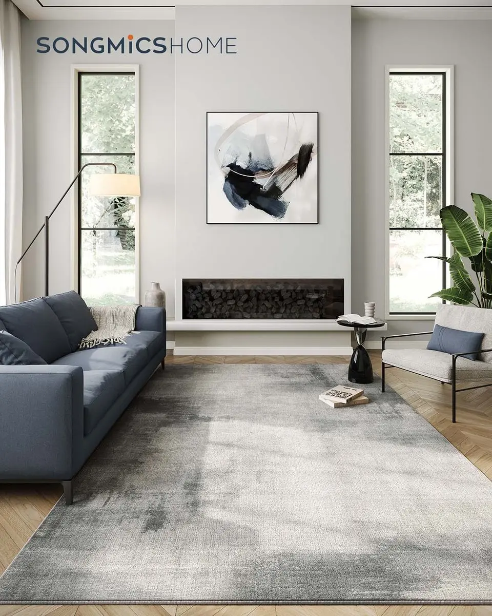 Songmics Tapijt 200x300cm - Duifgrijs - afbeelding 2 van 6