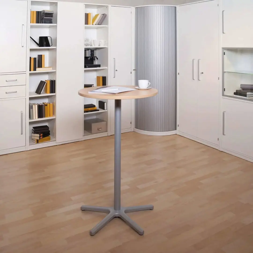 MAUL Statafel Rond Stervoet Beuken Look - Ø60cm - Metaal - afbeelding 3 van 4