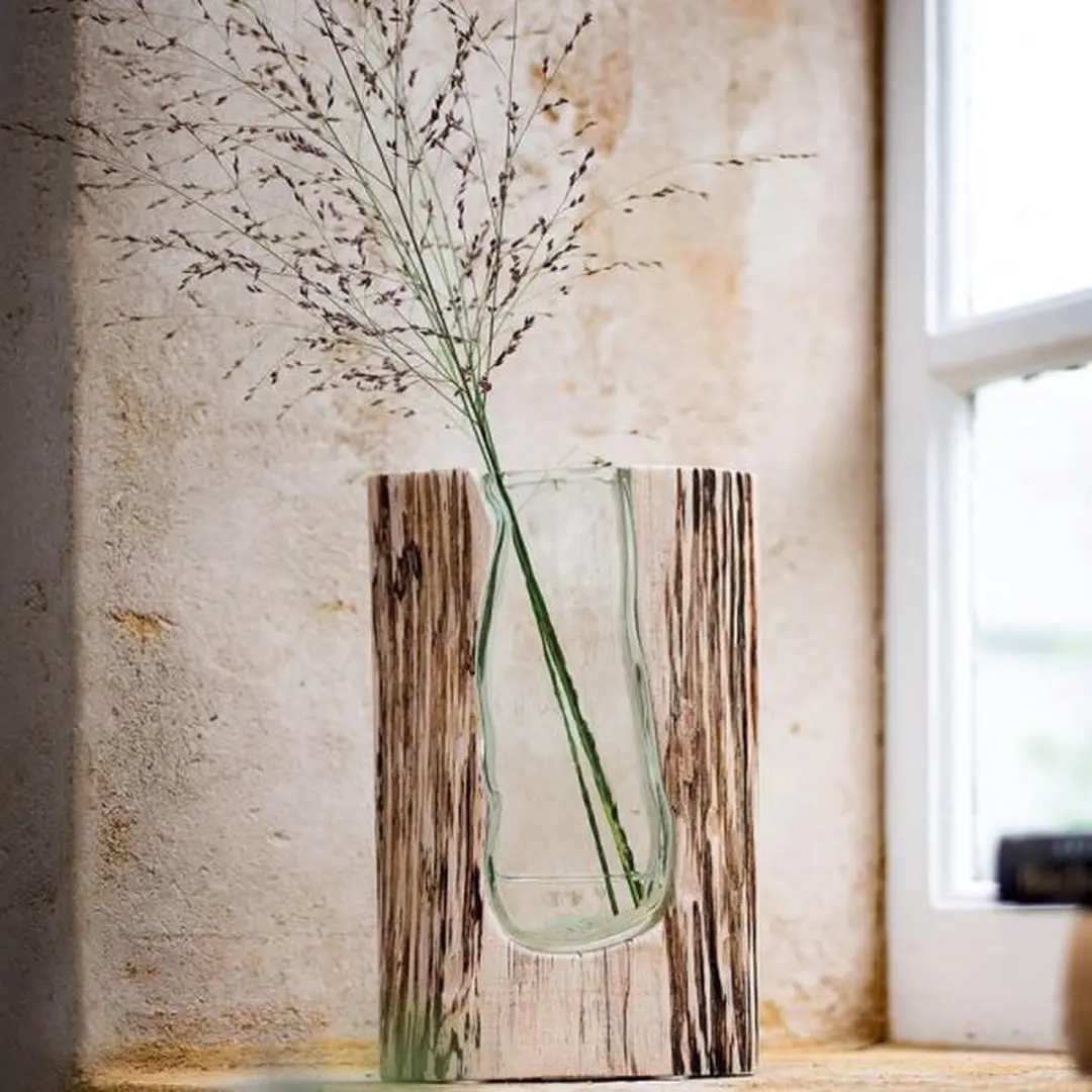 Leonardo Casolare Vaas 36cm - Hout - afbeelding 2 van 2