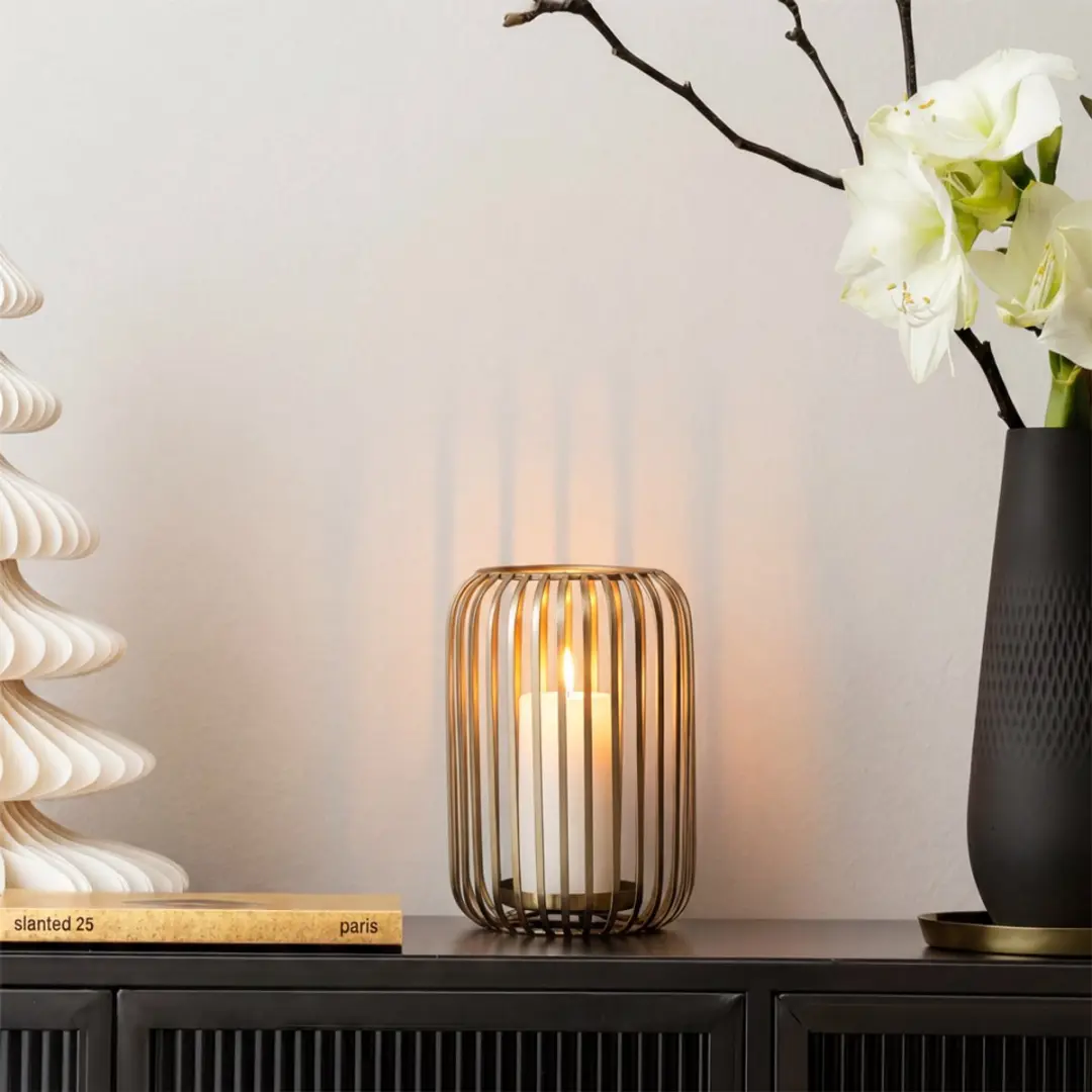Villeroy & Boch Christmas Chic Windlicht 22,5 cm - Goud - afbeelding 5 van 6