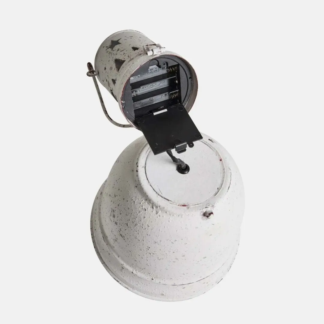 Loberon Morralyn Oplaadbare LED-Hanglantaarn - Antiekwit - afbeelding 6 van 6
