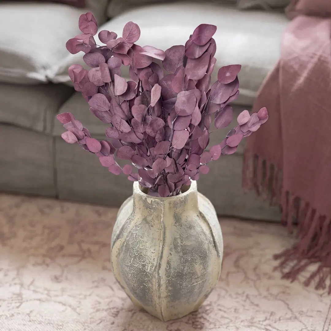 Loberon Valorcina Decoratieve Vaas - 16cm Antiekgrijs - afbeelding 4 van 6