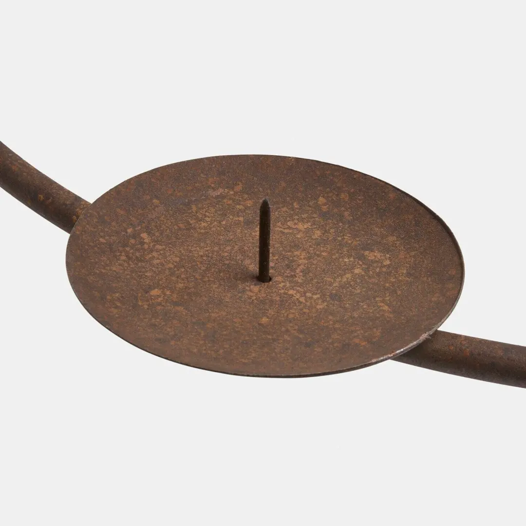 Loberon Lorcavina Kaarsenkrans - 60cm Antiekbruin - afbeelding 2 van 5