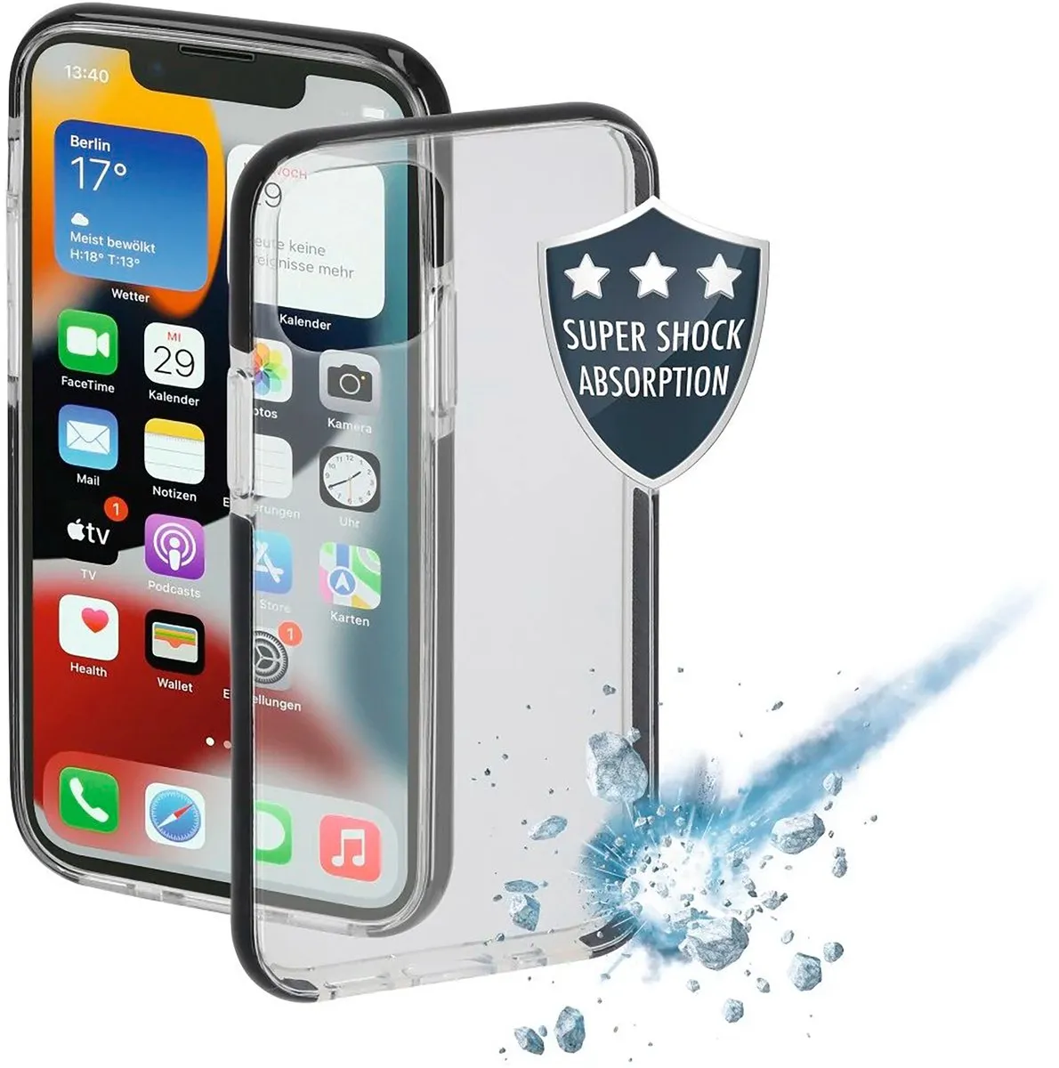 Hama Prime Line Protector Cover iPhone 13 - Zwart