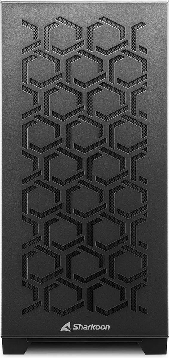 Sharkoon 4044951035076 ATX Box - 4 Ventilatoren - Zwart