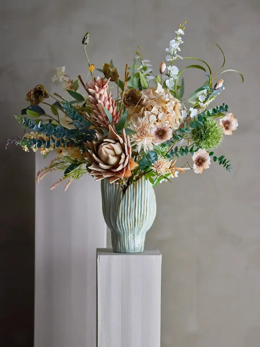 Bloomingville Hortensiastengel kunstbloem nature 65cm