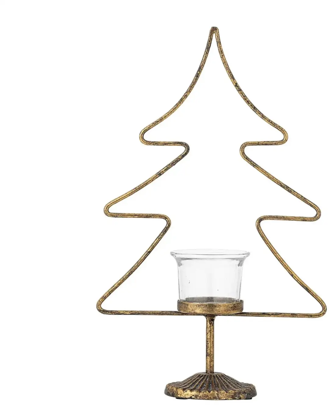 Bloomingville Theelichthouder metaal goud Miki 28cm