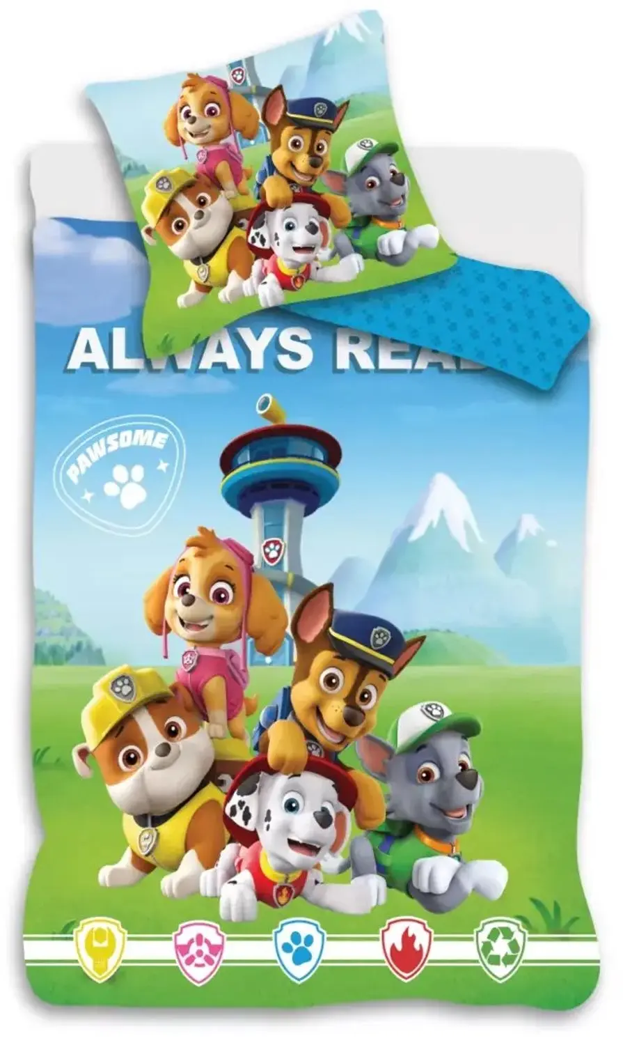 PAW Patrol Always Ready Dekbedovertrek 100x135cm