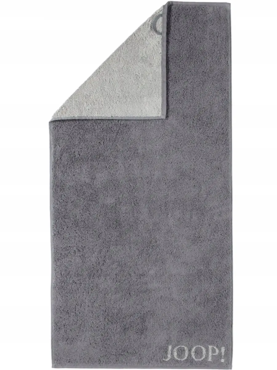 JOOP! Antraciet/Grijs Doubleface Handdoek 30x50 cm