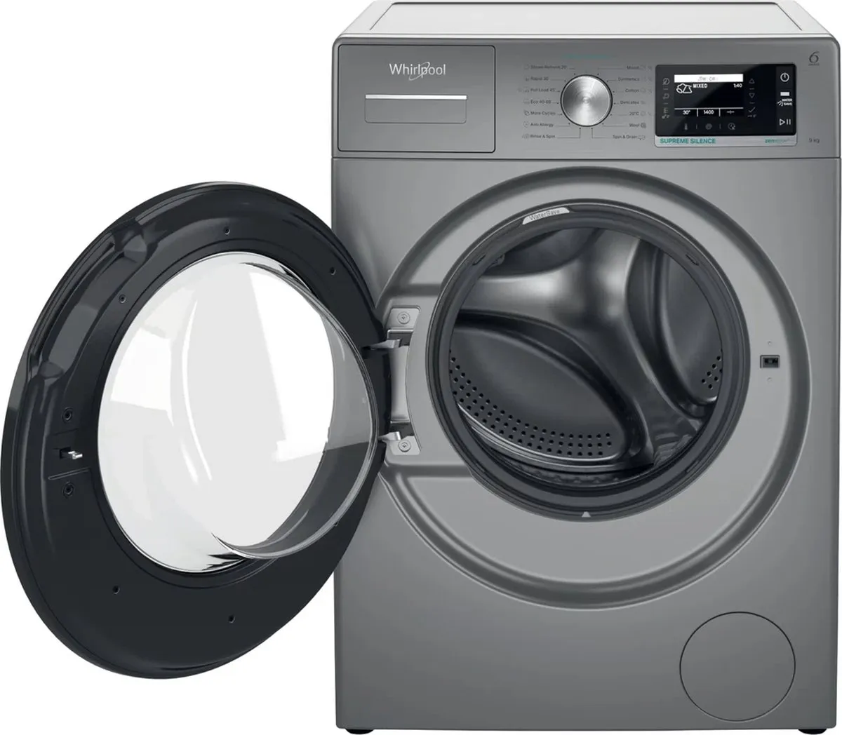 Whirlpool W7 99S Silence EE Wasmachine 9kg - Zilver