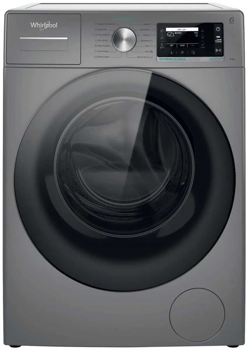 Whirlpool W7 99S Silence EE Wasmachine 9kg - Zilver