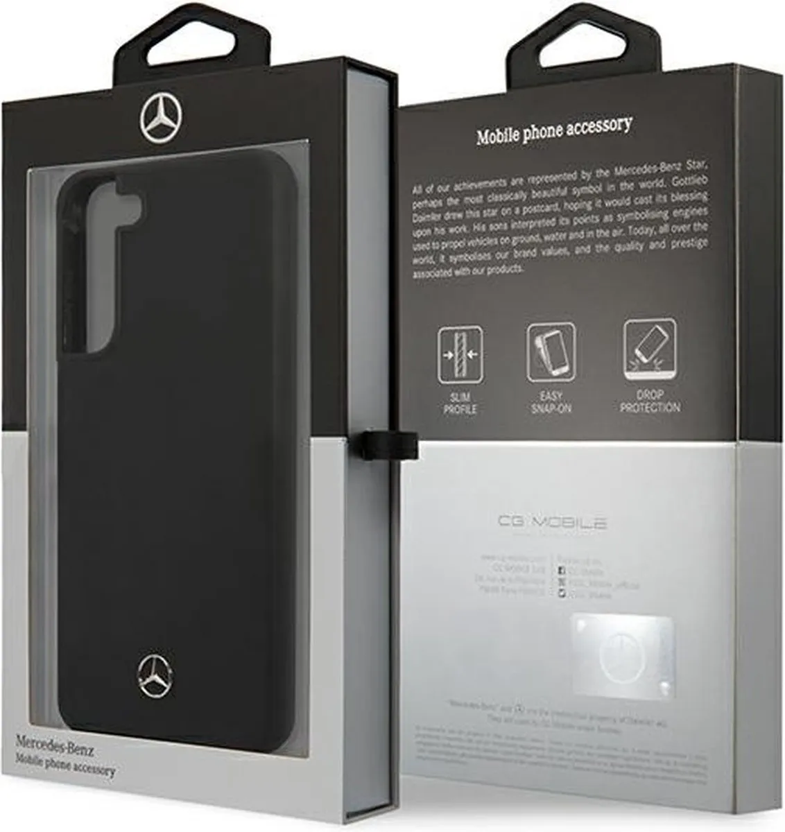 Mercedes MEHCS22MSILBK S22+ Siliconen Hoes - Zwart