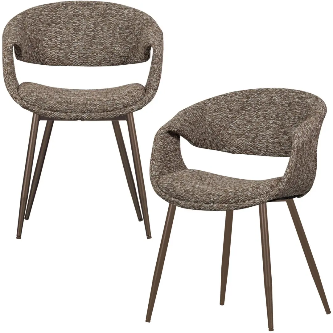 WOOOD Yossi Eetkamerstoelen Metalen Koper Poot