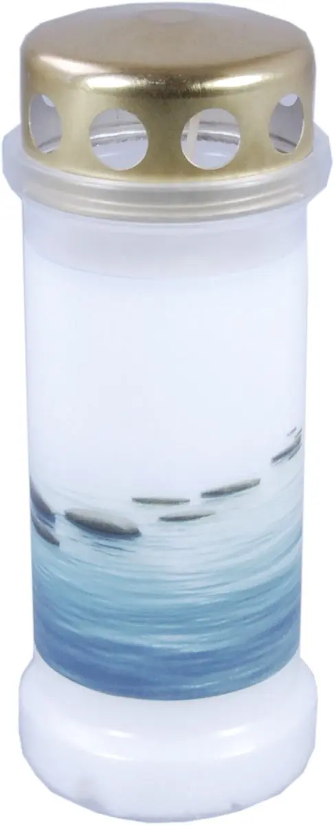 Bolsius Herdenkingslicht Stenen 16cm Wit