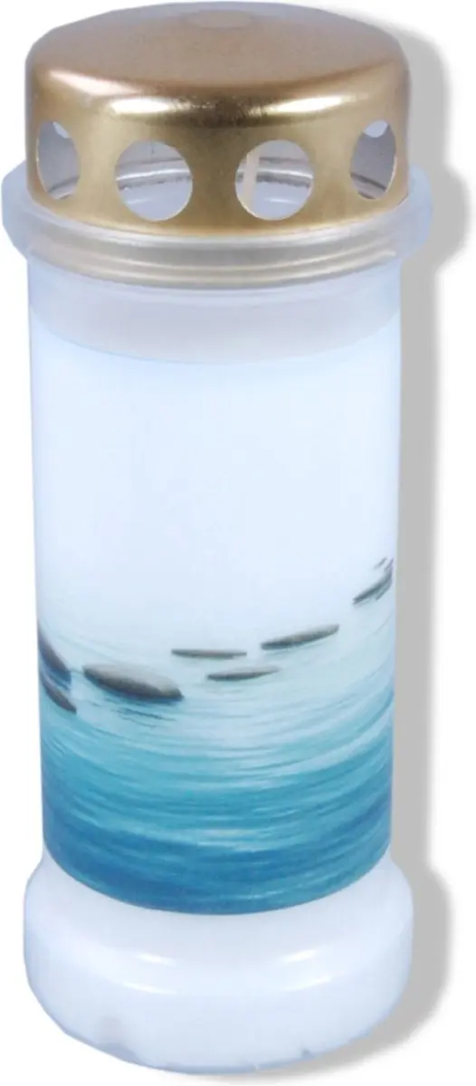 Bolsius Herdenkingslicht Stenen 16cm Wit - afbeelding 4 van 4