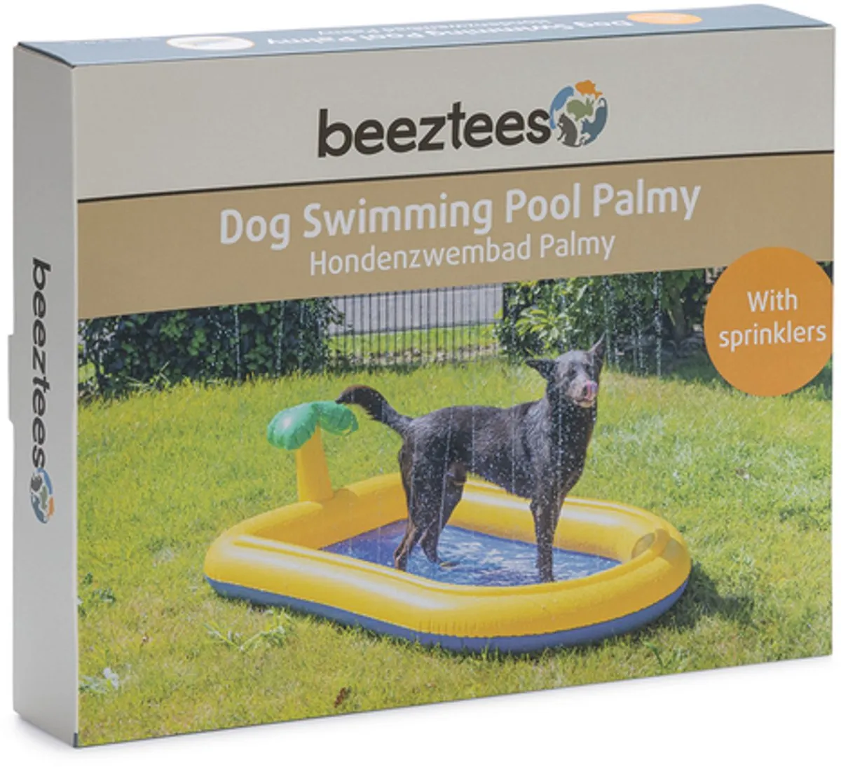 Beeztees Palmy Hondenzwembad - 163x100x47cm - Geel - afbeelding 6 van 6