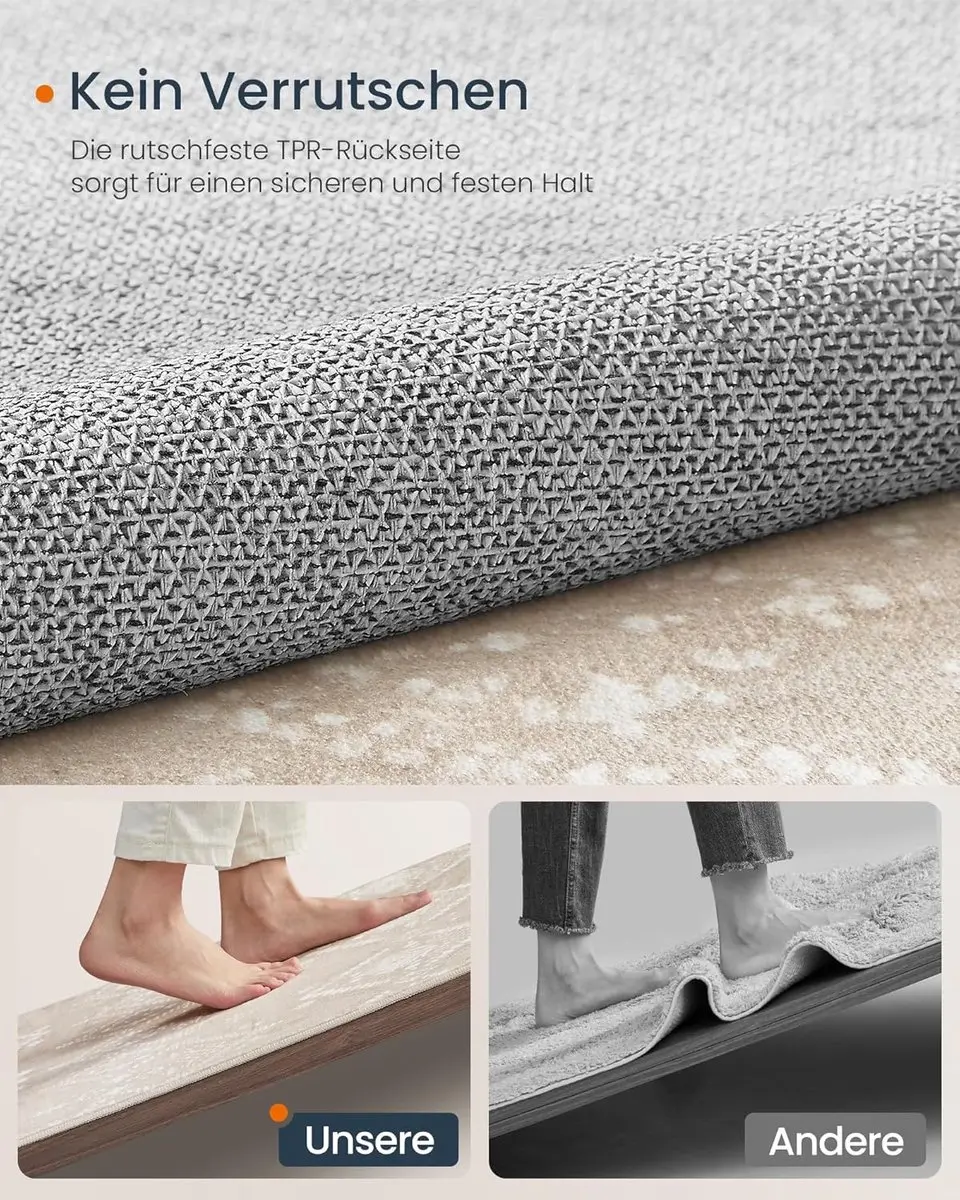 Songmics Boho-vloerkleed 120x170cm - Beige - afbeelding 3 van 6