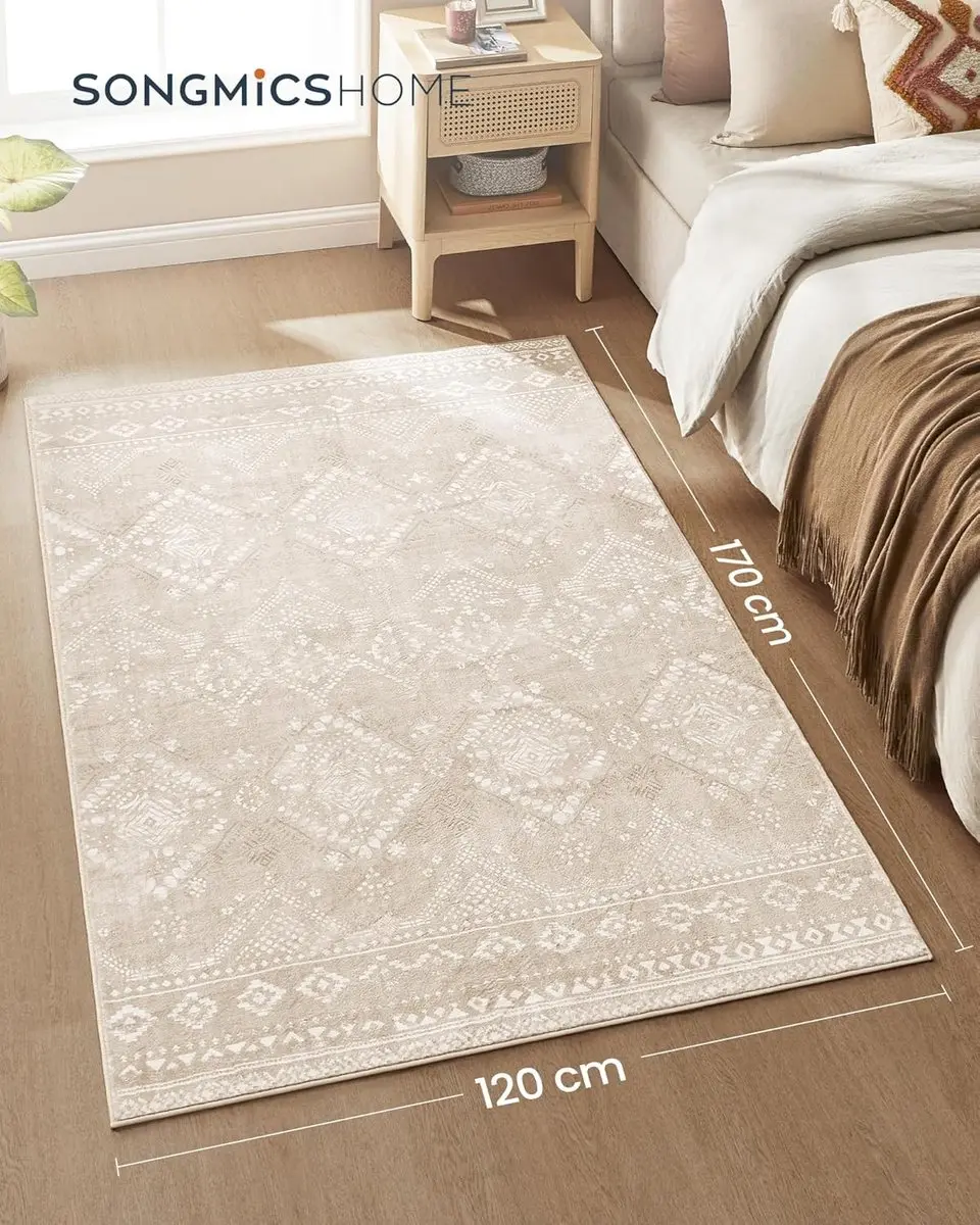 Songmics Boho-vloerkleed 120x170cm - Beige - afbeelding 5 van 6