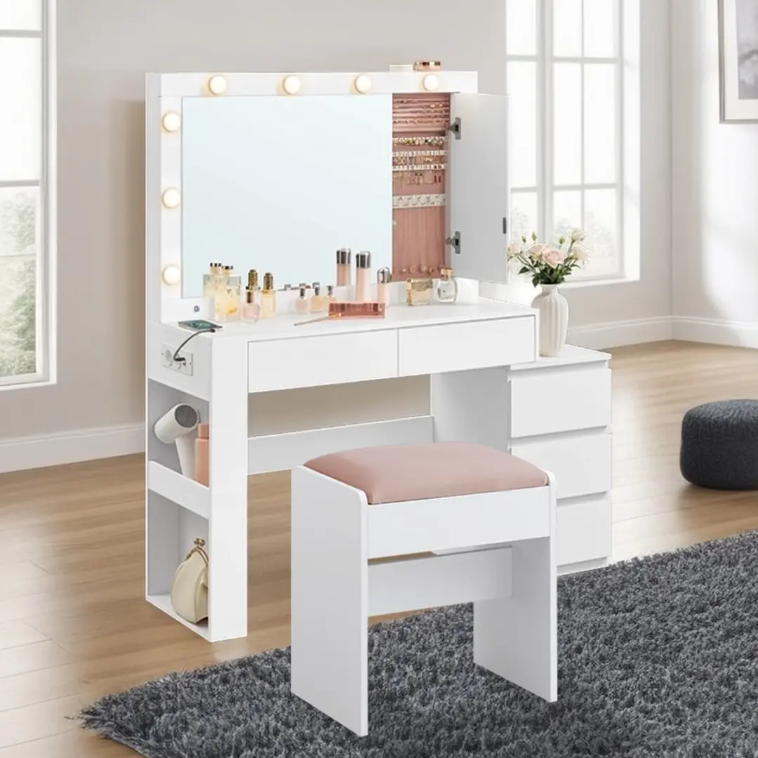 Kaptafel met ledverlichting
