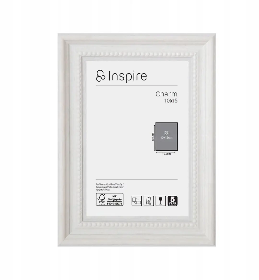Bedel Fotolijst Wit 10x15 cm