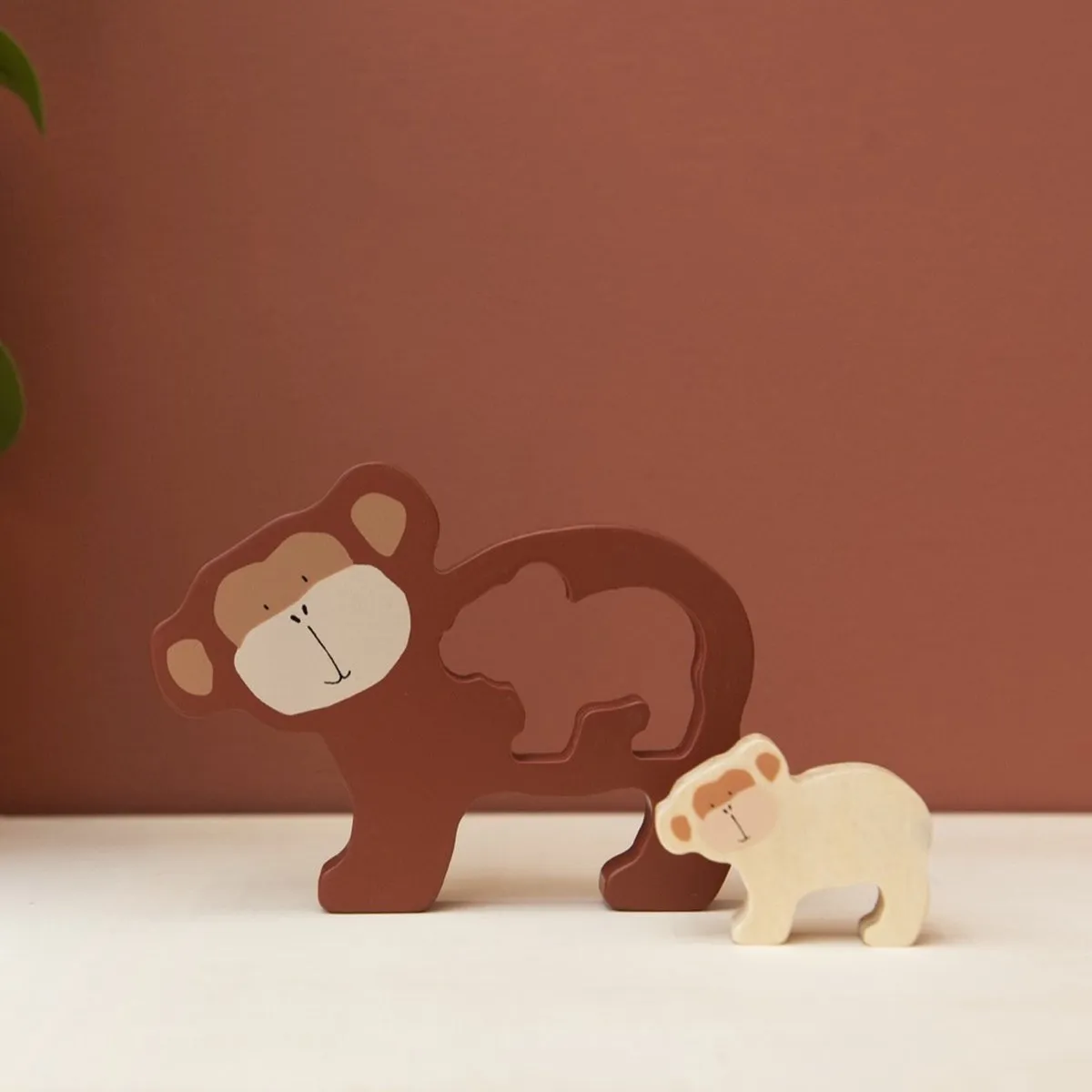 Trixie Houten Babypuzzel Mr. Monkey - 2 Stuks