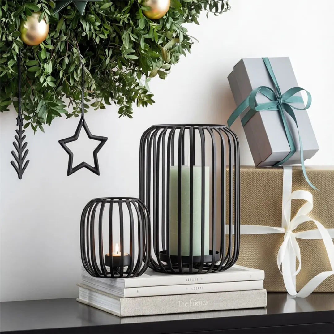 Villeroy & Boch Christmas Chic Windlicht 12,5 cm - Zwart - afbeelding 3 van 4