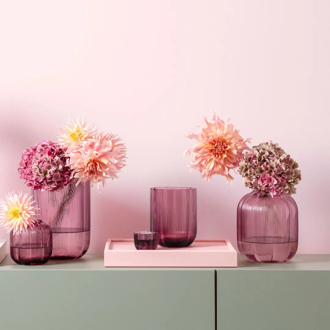 Villeroy & Boch Fleur Vaas 28cm - 4l - Pink - afbeelding 3 van 5