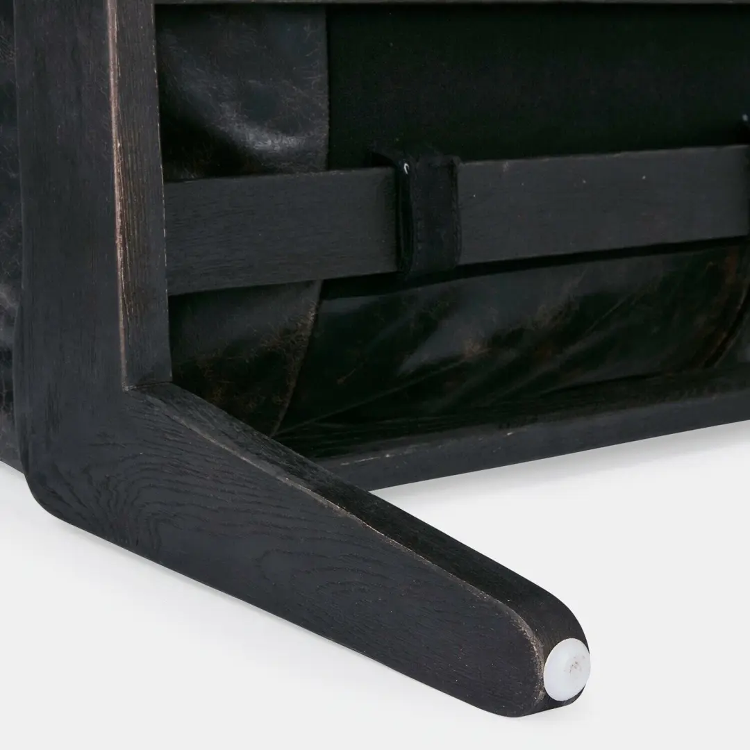 Loberon Cliftone Hocker - Antraciet - afbeelding 3 van 6
