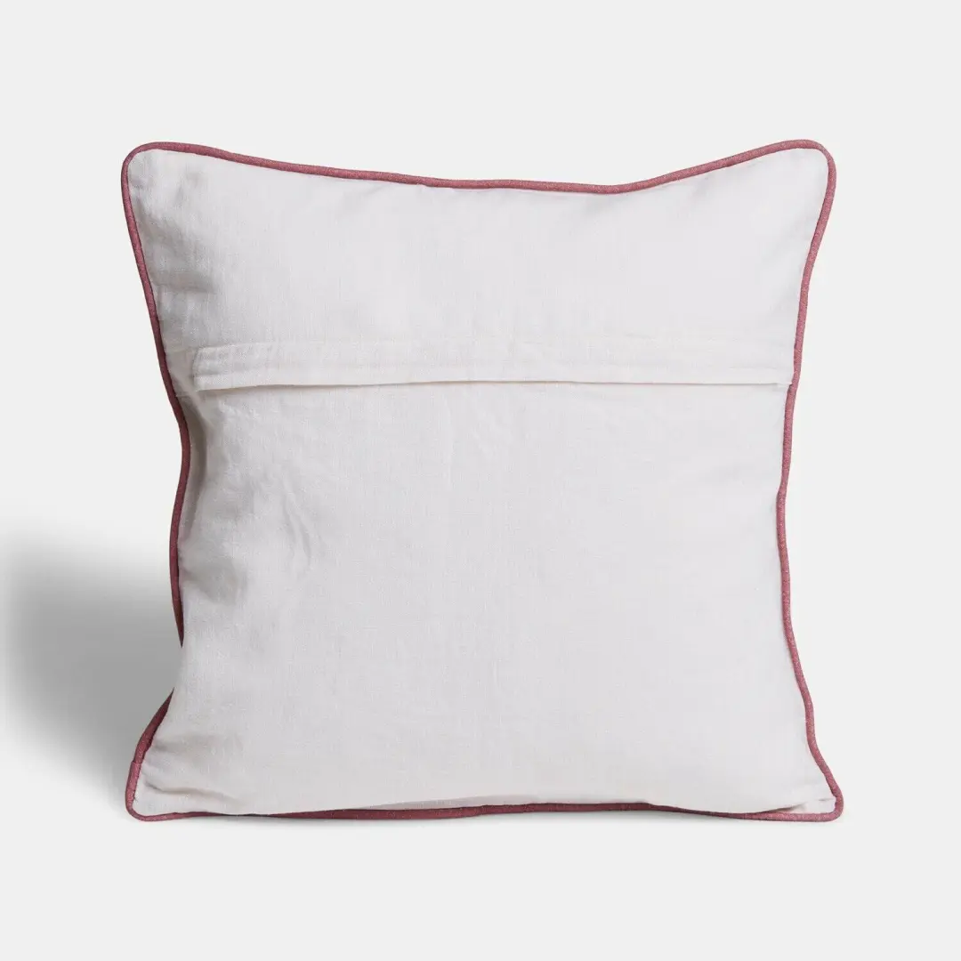 Loberon Luniboo Kussenhoes - Rood/Crème - afbeelding 4 van 6