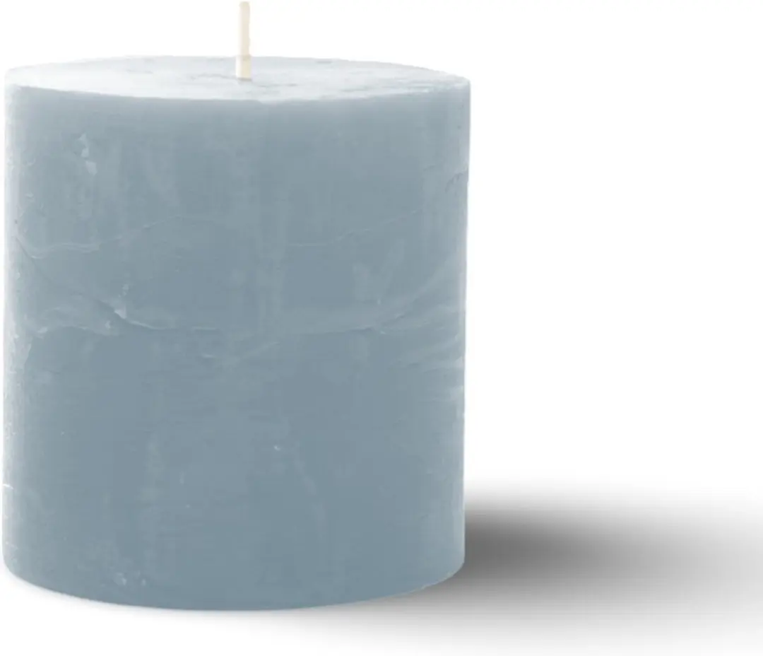 Spaas Rustiek Kaars 70mm Lichtblauw - afbeelding 2 van 2