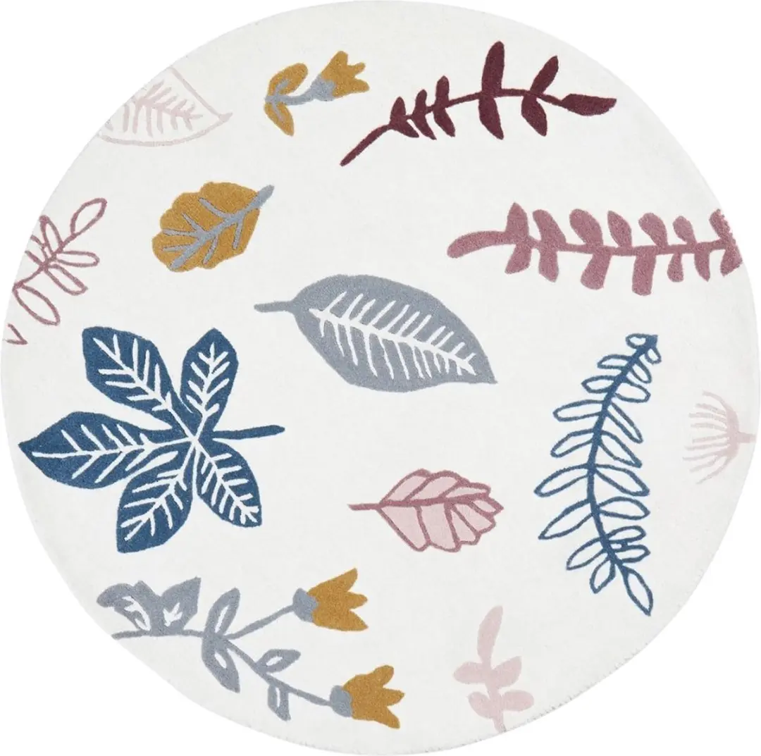Cam Cam Pressed Leaves Vloerkleed Rond Rose