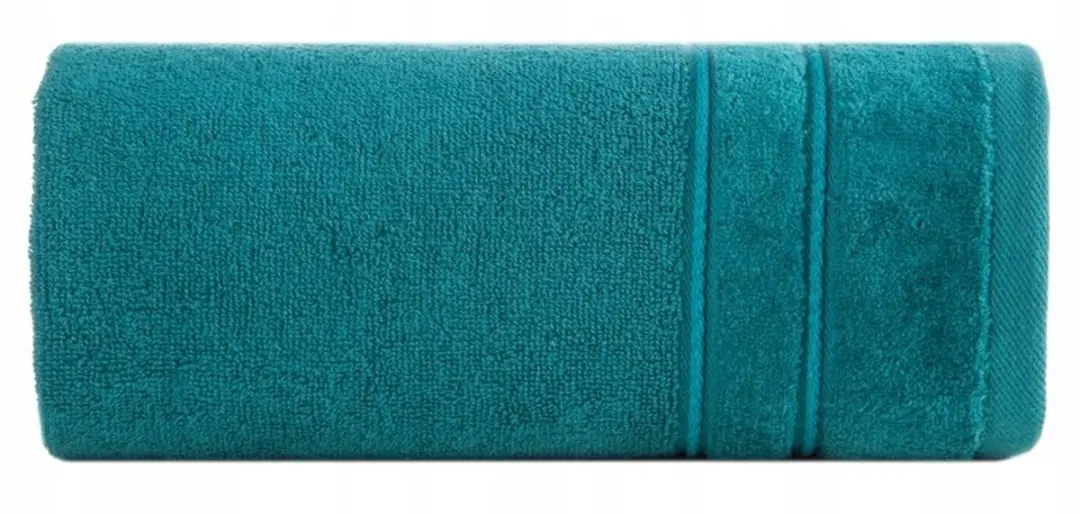 Sibel Badhanddoek 70x140cm Donker Turkoois met Borduursel 500 g/m²