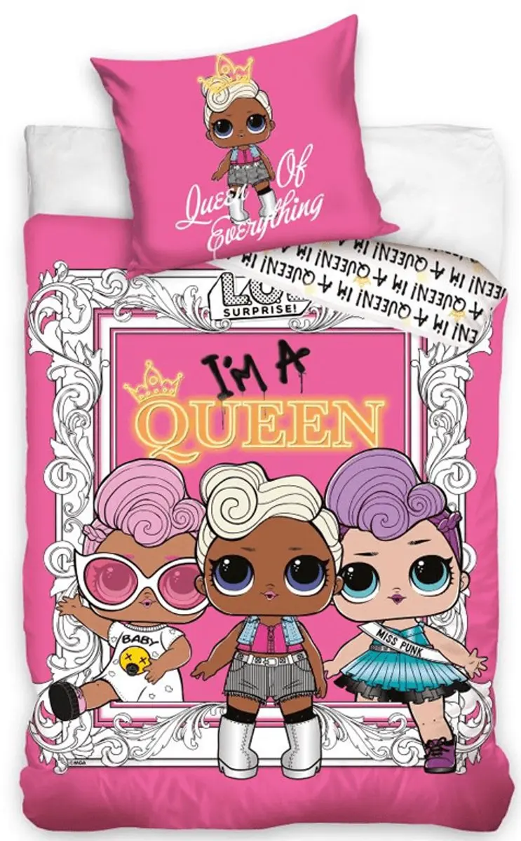 LOL Surprise! Dekbedovertrek I'm a Queen 140 x 200 cm