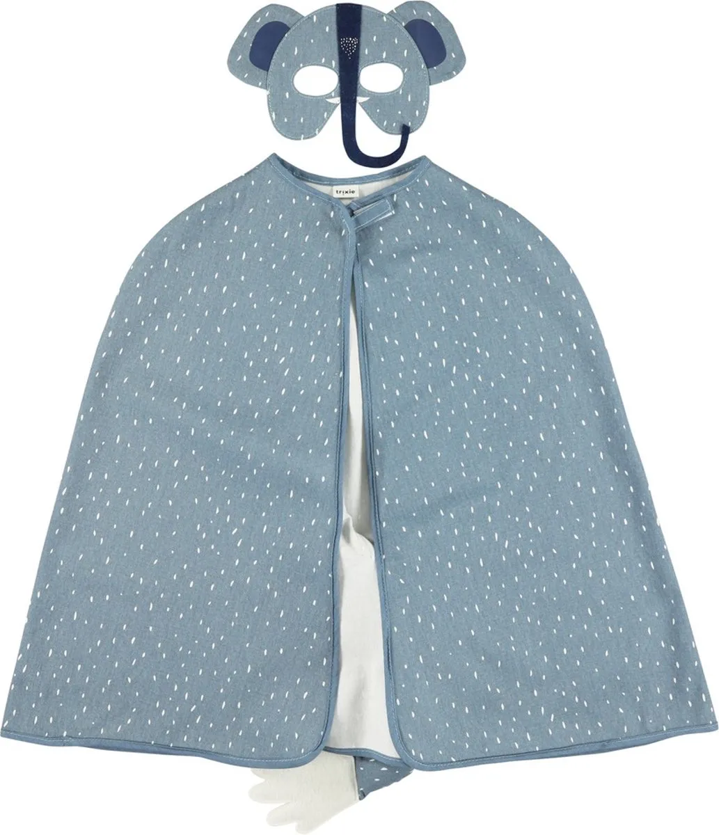 Trixie Verkleedset Olifant - Cape & Masker - 3-6 jaar - Blauw