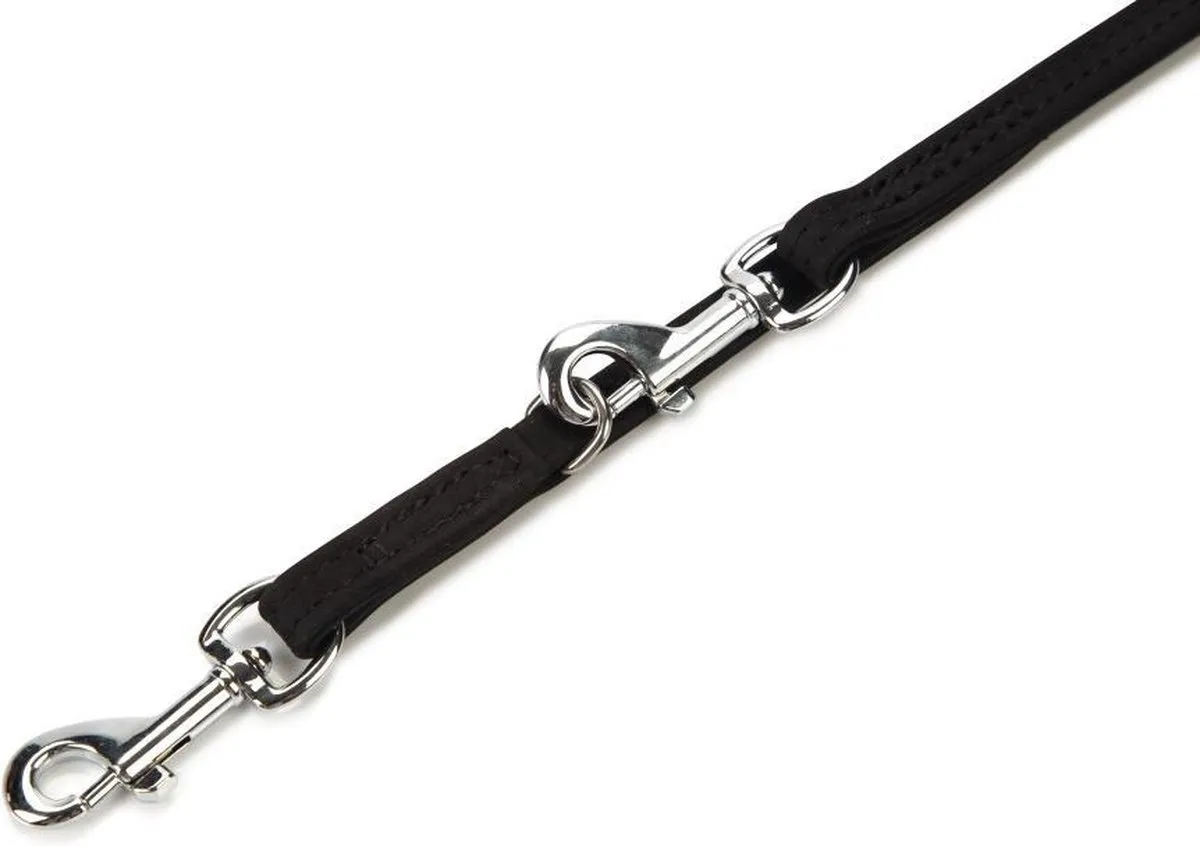 Beeztees Leren Dressuurlijn Buffalo 200cm x 10mm - Zwart