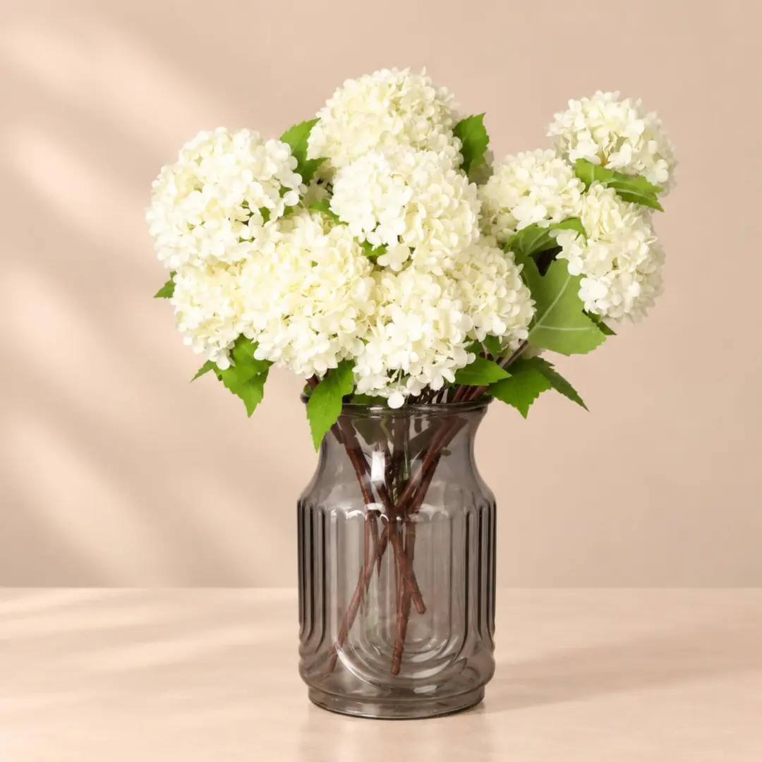 Bellatio Design Kunstbloem Viburnum / sneeuwbal