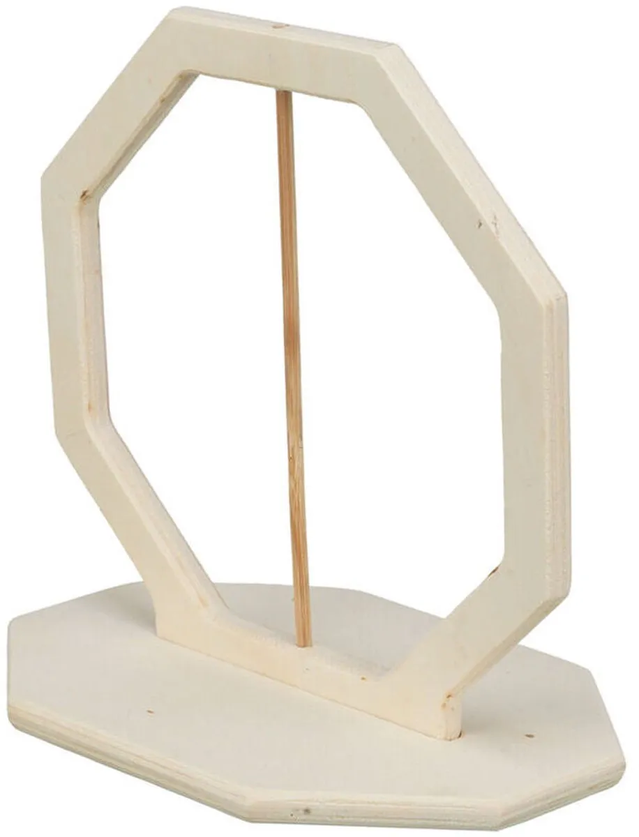 TRIXIE VOERRING ONBEHANDELD HOUT 17X17X12 CM