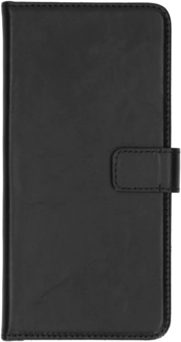 Selencia Hoesje Samsung Galaxy A51 - Echt Lederen Bookcase - 3 Pasjes - Zwart
