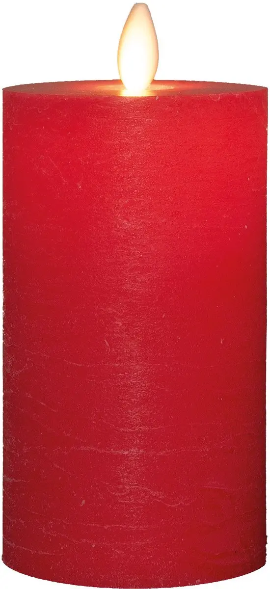 Stompkaars-USB wax 12,5x7,5 cm rood Anna's Collection