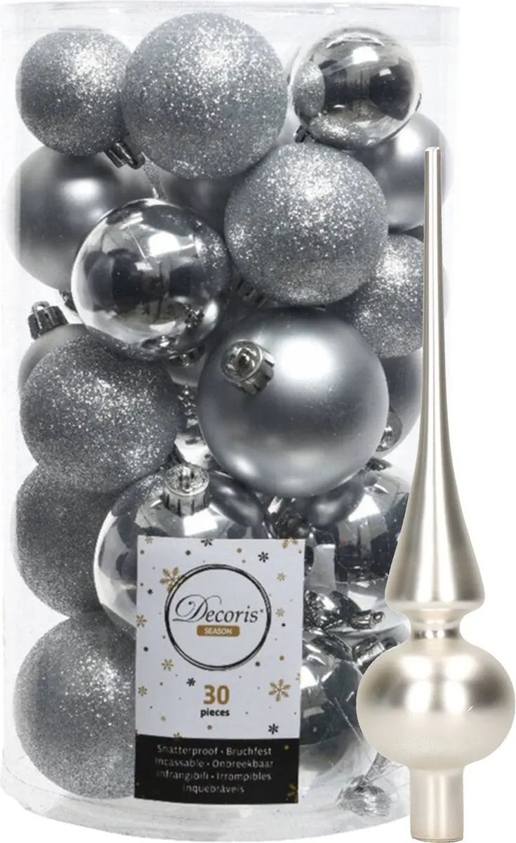 Decoris kerstballen 30x stuks